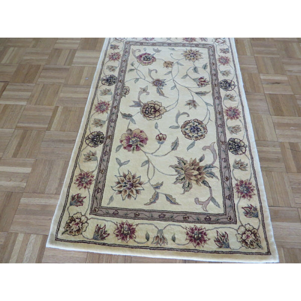 Canora Grey Barrie Hand Knotted Wool Rug Wayfair